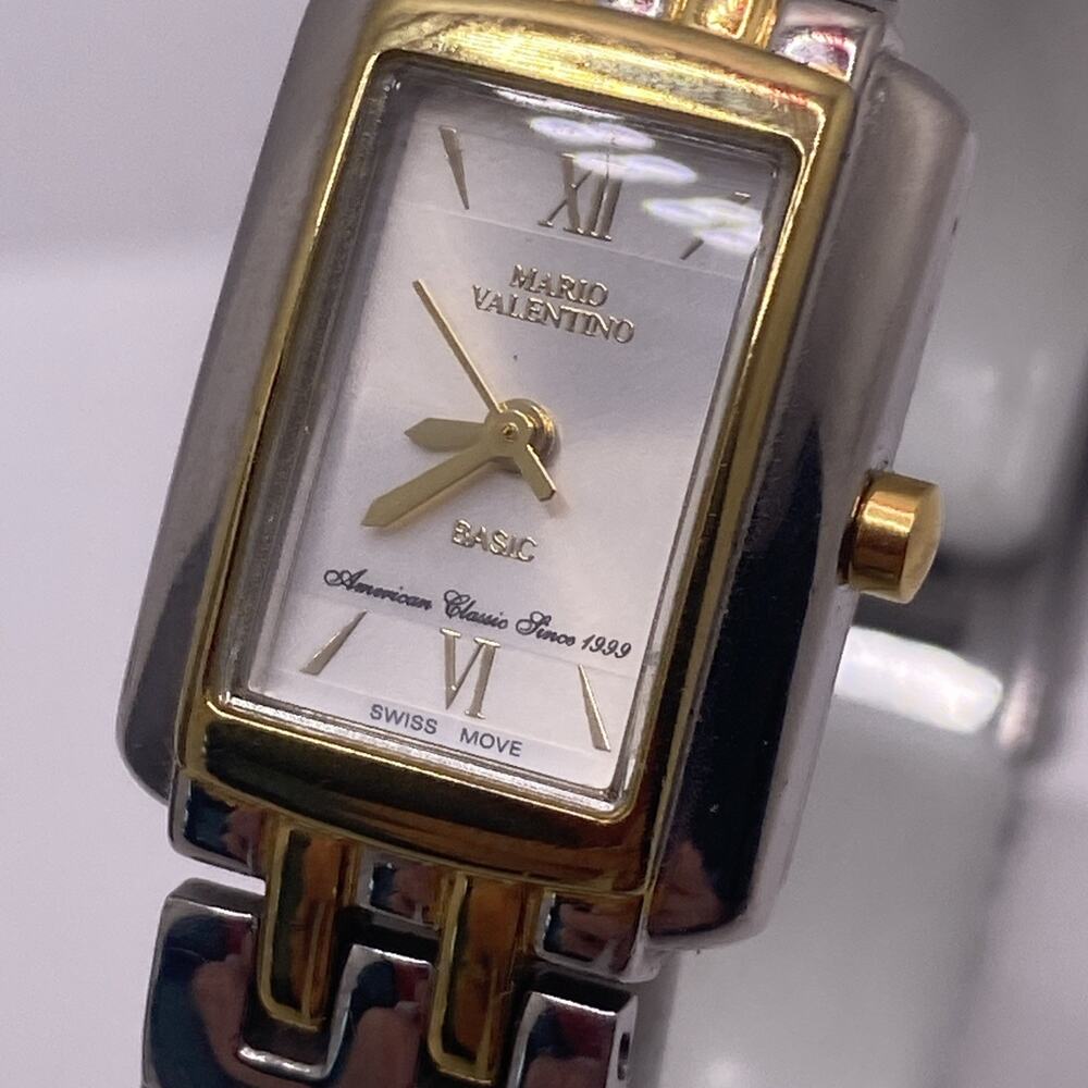 Mario Valentino Women's Two-Tone Silver & Gold Bracelet Watch - Basic